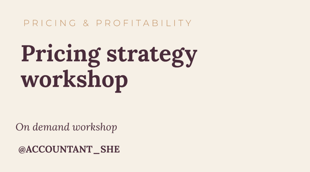 Pricing strategy workshop – on demand