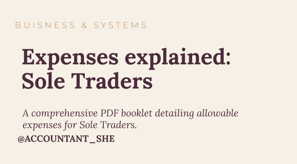 Sole Trader Expenses Explained
