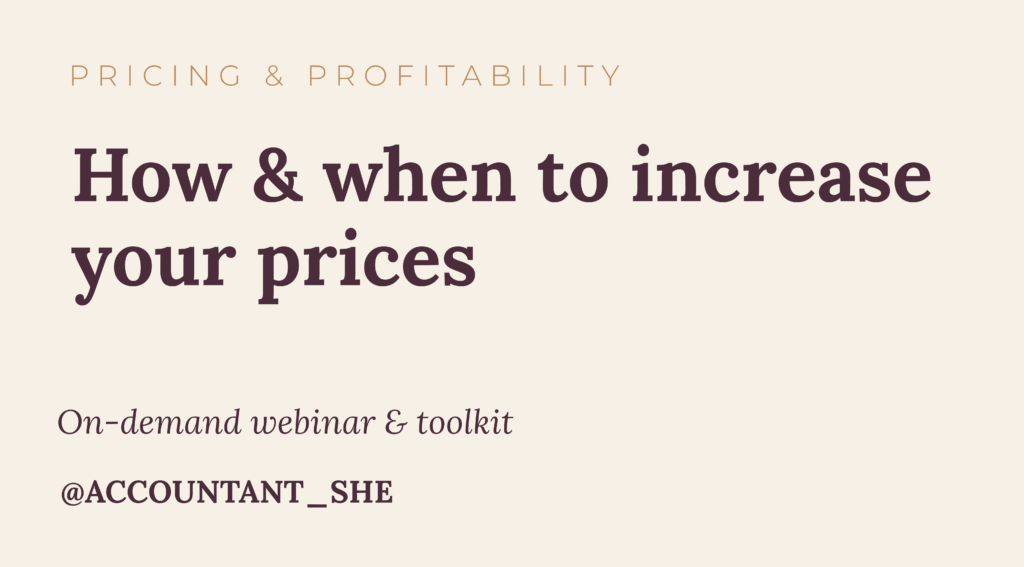 How & when to increase your prices