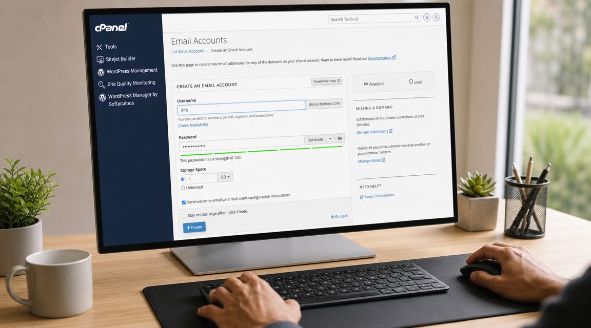 Creating Your First Domain Email Accounts