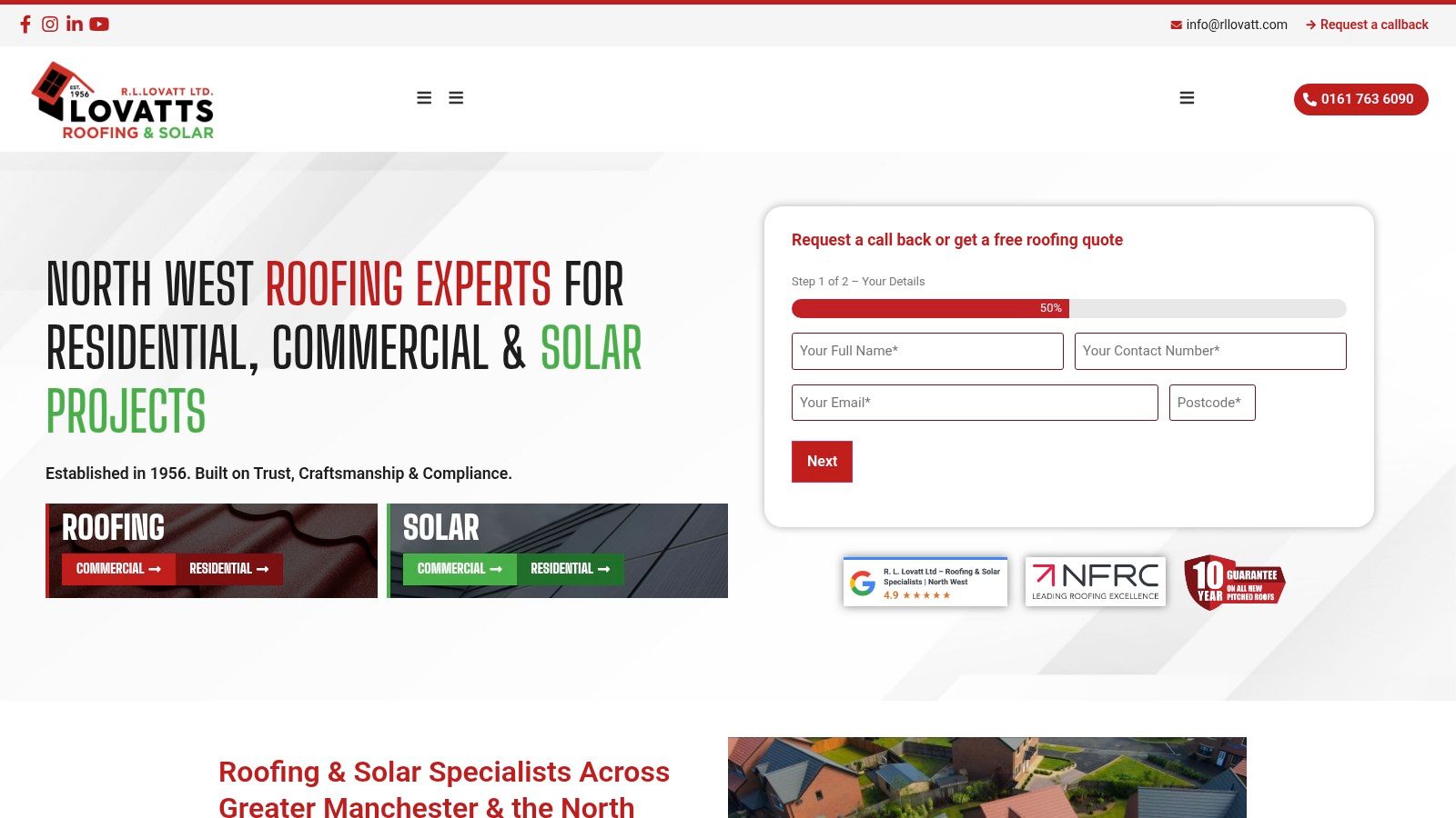 5. R. L. Lovatt Ltd: Own Your Patch with Hyper-Local Landing Pages