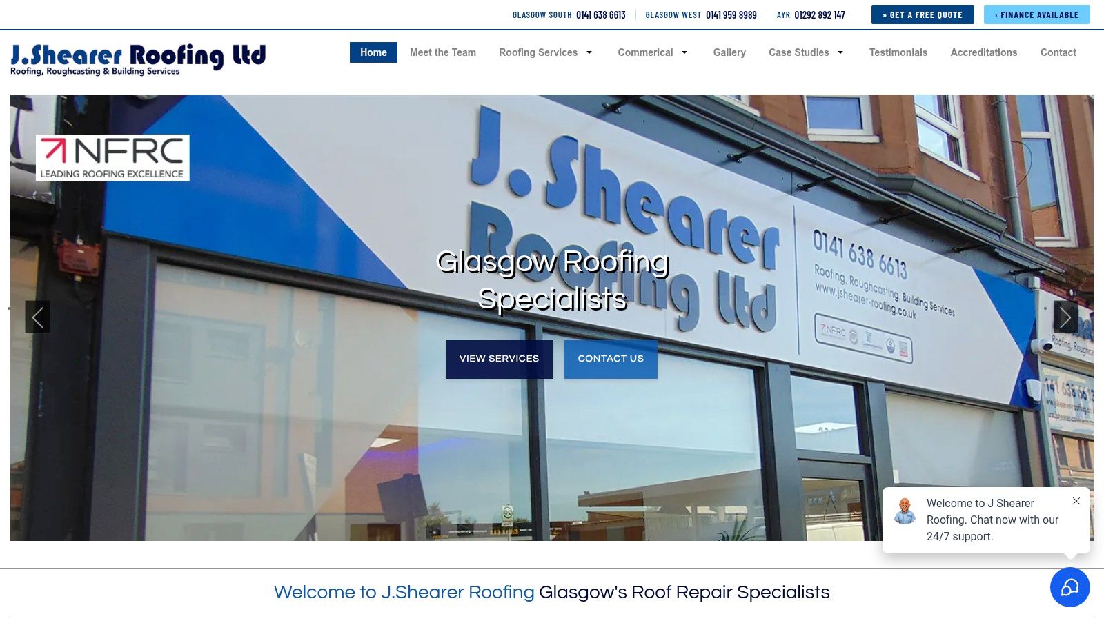 6. J. Shearer Roofing Ltd: Capture Urgent Leads with Problem-Solving Content